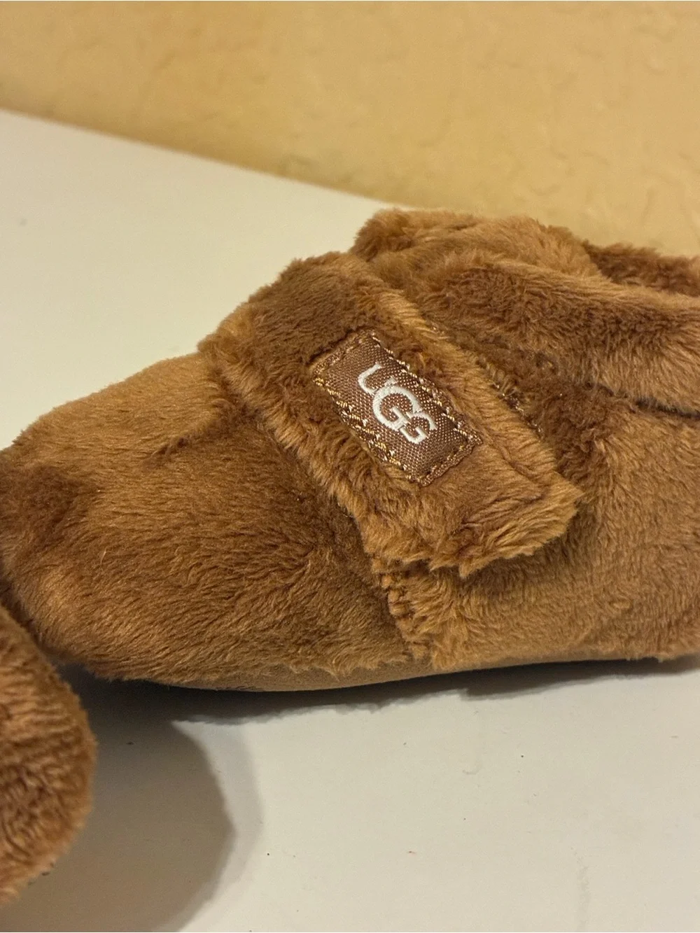UGG Bixbee Chestnut Faux Fur 11034971 Booties Infant Size 02/03(6-12months)